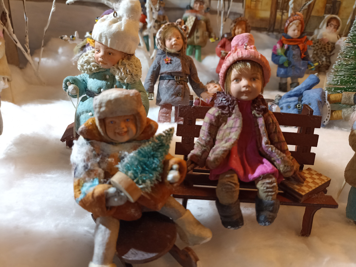 Фигурки из ваты. 