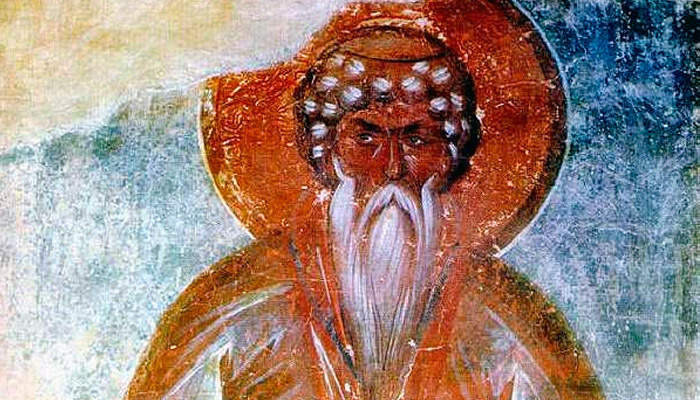 Св. Даниил Столпник (фреска работы Феофана Грека, 1378 год). Фото: wikipedia.org