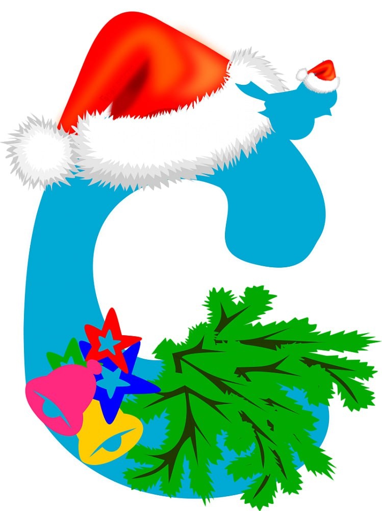 Буквы для новогодней растяжки