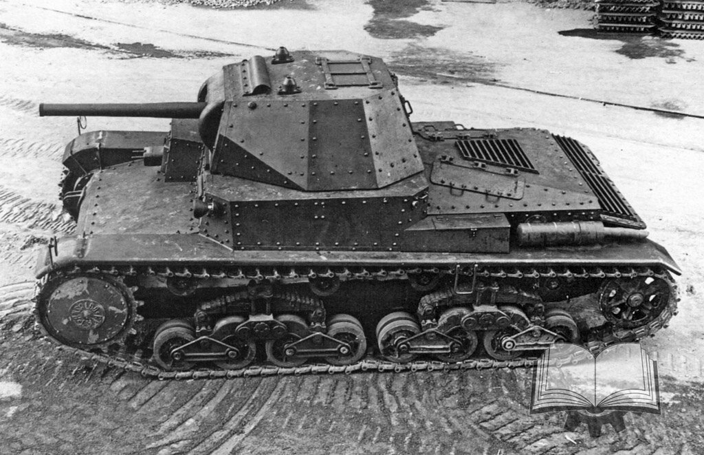 Установка танковой версии Cannone Da 75/32 Mod.37 в опытный образец Carro Armato P 40.