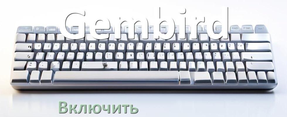 
Как включить клавиатуру Gembird на компьютере с Windows 10 и 11