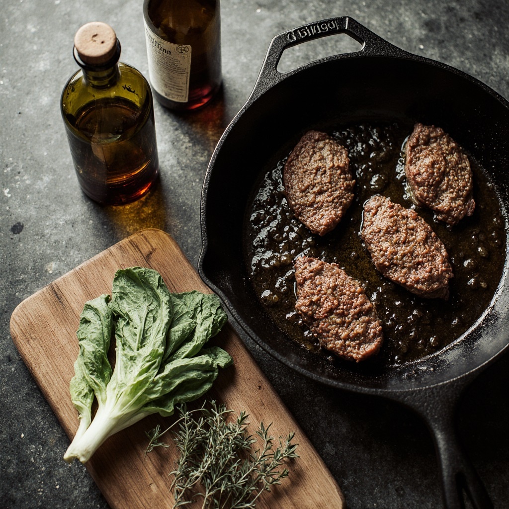 Готовим фрвнцузский тёплый салат...