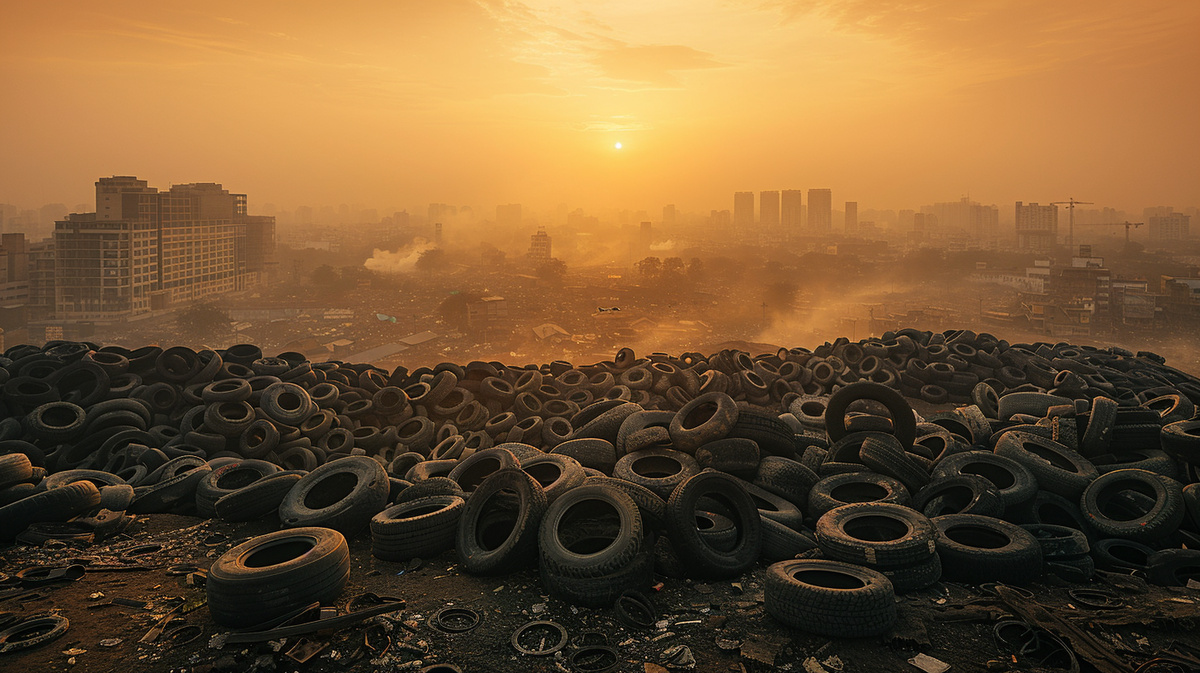 Слон размером с Эверест. 100 миллионов автомобильных покрышек Индия выбрасывает ежегодно — горы резины, которая не разлагается веками. Нельзя сжечь — выделяет токсины. Нельзя закопать — отравляет землю. Но Поджа Рай нашла третий путь: превратить эту проблему в детские площадки для тех, у кого их никогда не было.