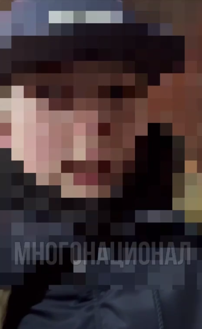    Одна из жертв хулиганов. Скриншот:Telegram/Многонационал