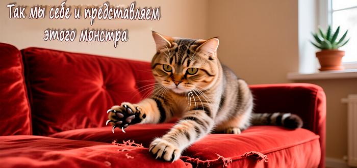 кошка дерет мебель что делать