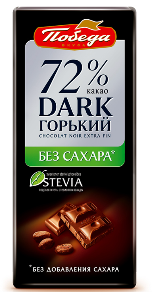 Классический вариант — горький шоколад без сахара