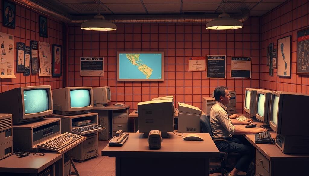    Первый интерфейс социальных сетей