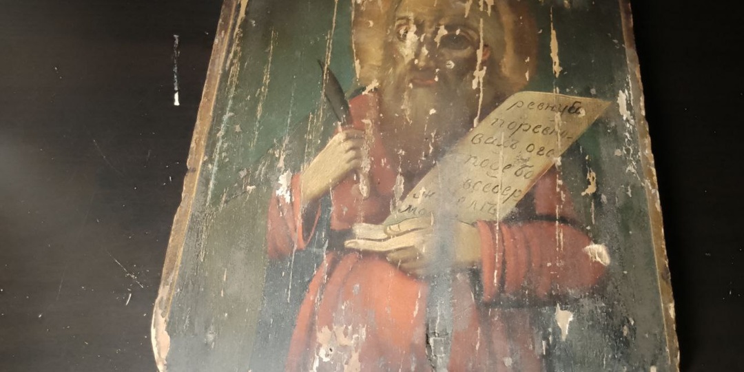 Святой Образ Илии Пророка - реставрация скорописной иконы.