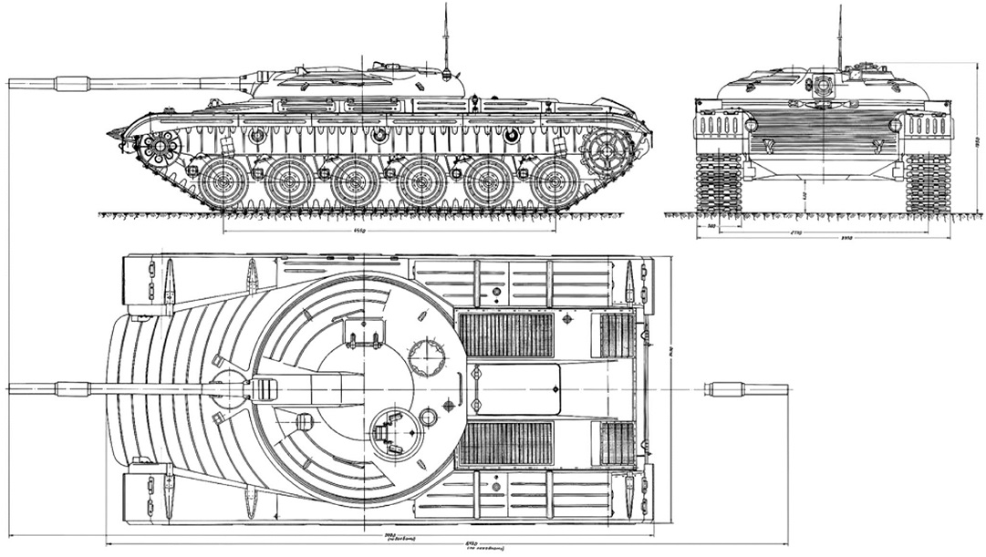 Чертёж-схема «Объекта 772» с ПТРК «Рубин». Изображение в свободном доступе.