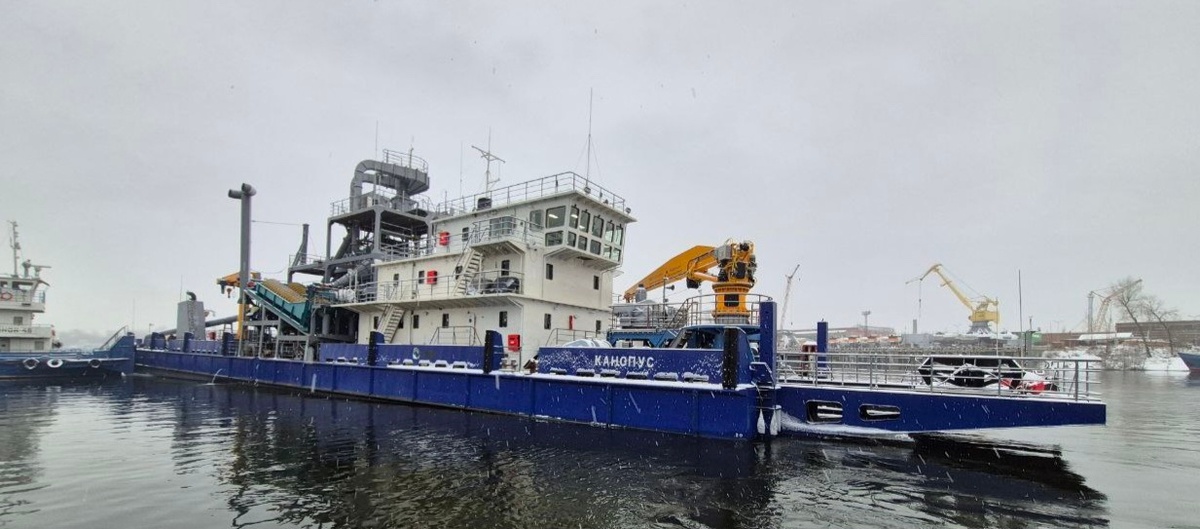 Завершены контрольные испытания земснаряда "Канопус" проекта Ц480М2рД/НФ / Фото: "Нефтефлот", ЗАО  📷
