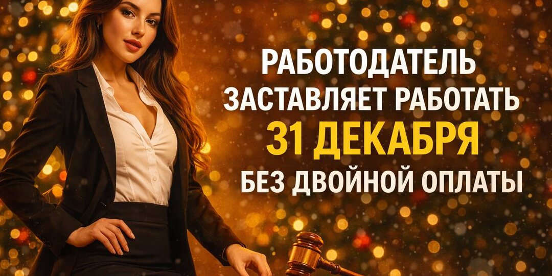 Работодатель заставляет работать 31 декабря без двойной оплаты: что делать?