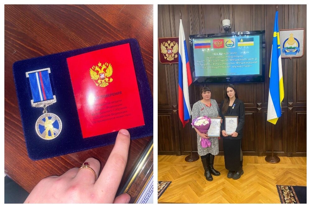    Дашу Метелеву наградили медалью. Фото: предоставлено героем публикации