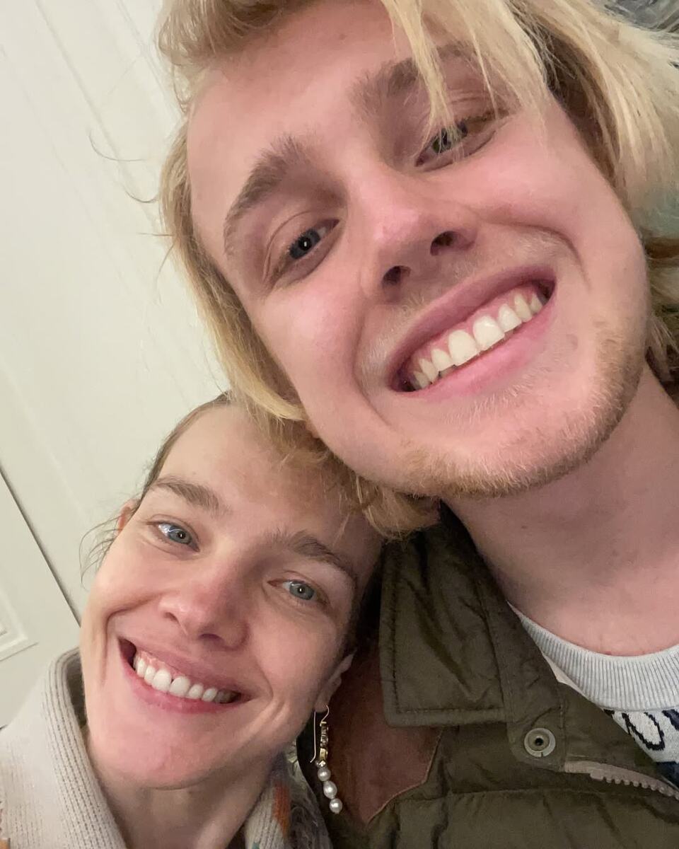 Наталья Водянова с сыном Лукасом