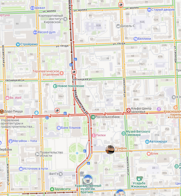    В Кирове троллейбусы и автобусы меняют маршрут из-за ДТП