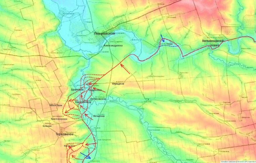   Военная сводка к 23.12.25: зимний прорыв России от Терноватого до Сумской блокады
