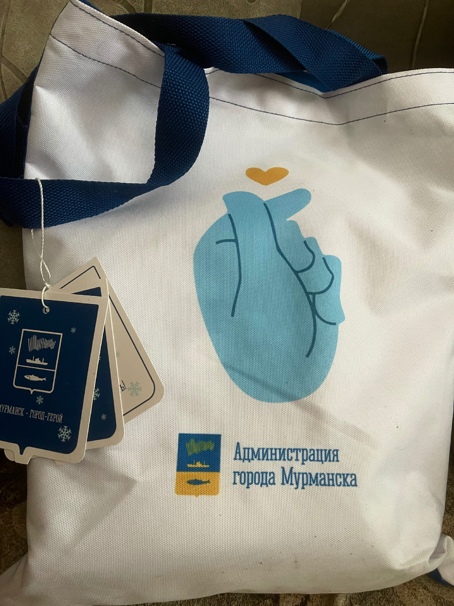 В такой сумке подарки + сладости