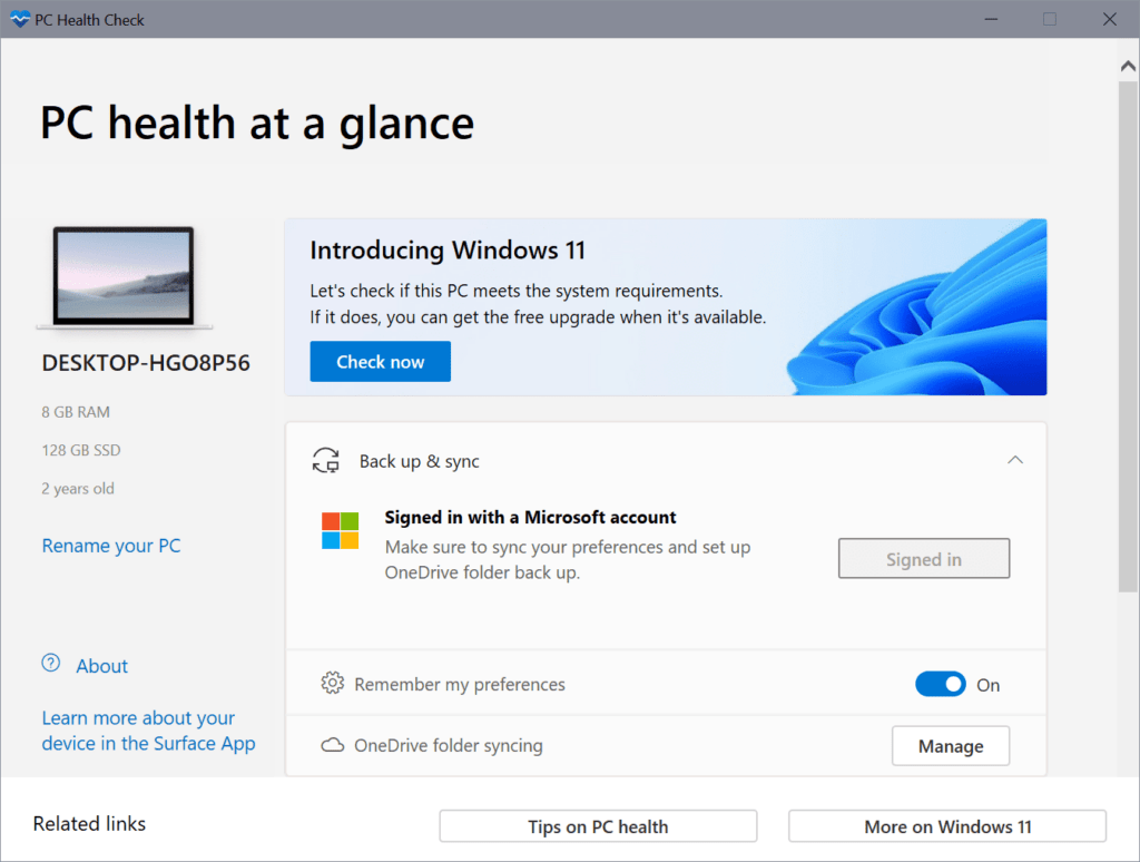 PC Health Checkup