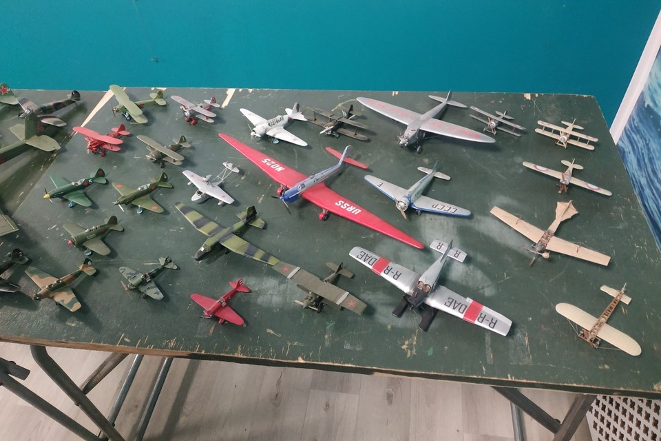    В экспозиции представлено порядка 160 моделей летательных аппаратов. Лиля Голова