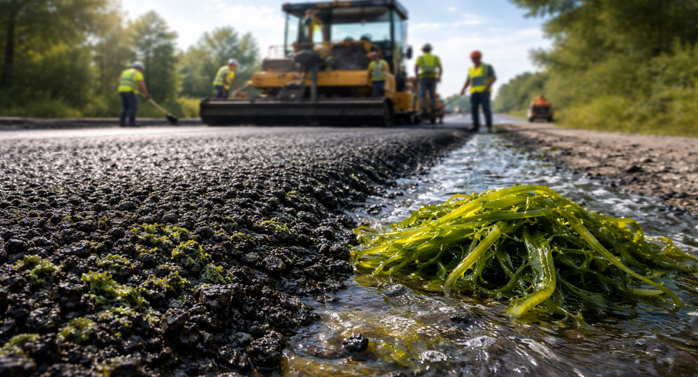 Создан асфальт из водорослей, который оказался прочнее и экологичнее обычного