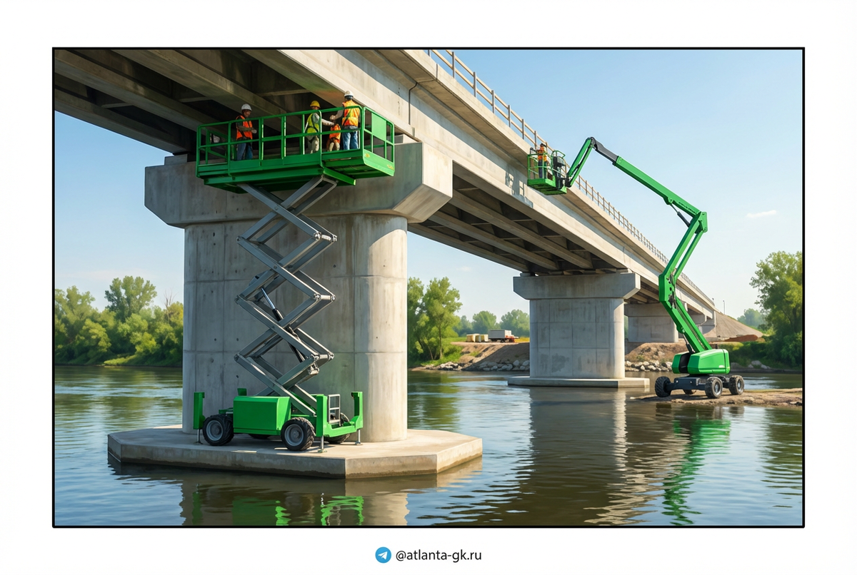    Ножничный подъемник и его преимущества Atlanta-gk