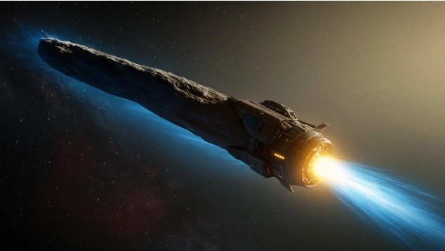 Изображение: Корабль пришельцев — художественное изображение https://xras.ru