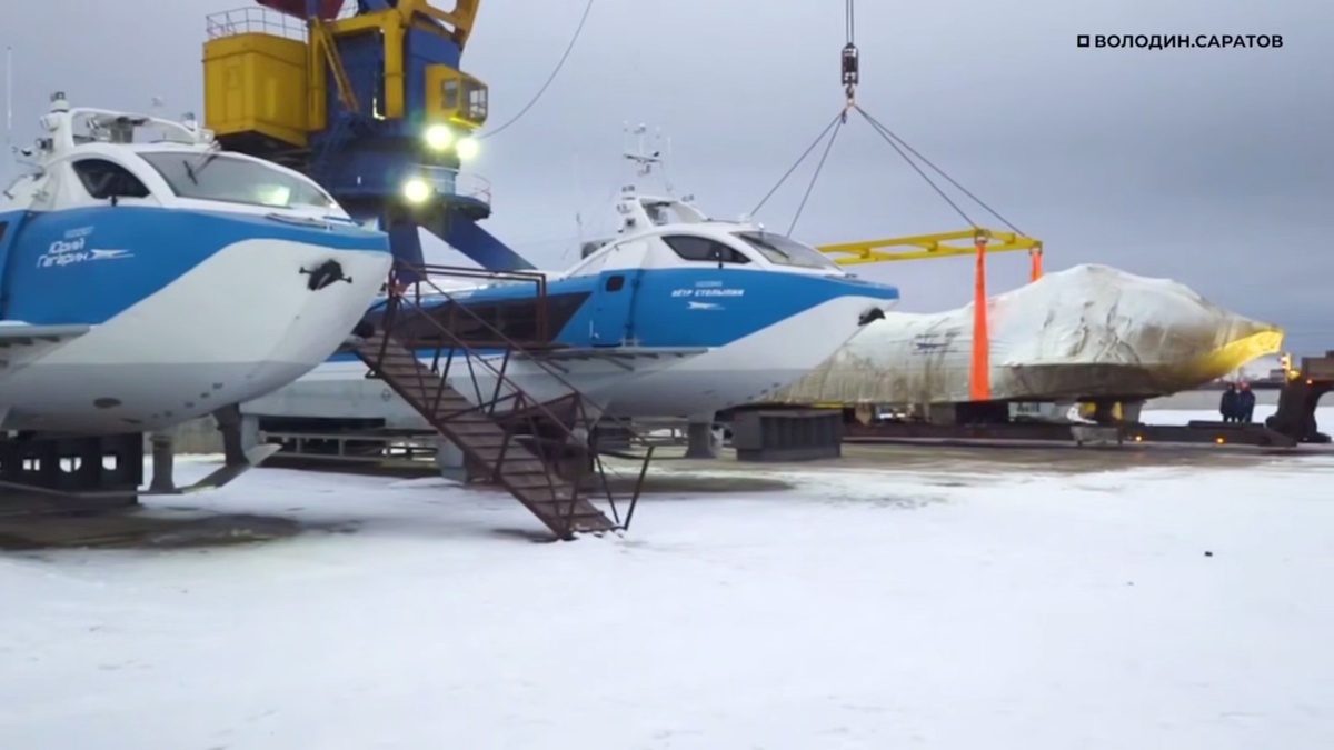 "Генерал Панфилов" успешно добрался до места назначения / Фото: Телеграм-канал "Володин. Саратов"  📷
