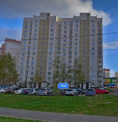 Самый последний дом серии П-44, построенный в 2002 г. Дом находится по адресу: г. Яросалавль, ул. Строителей, д. 17, к. 2. Фото взято с портала "Яндекс Карты".