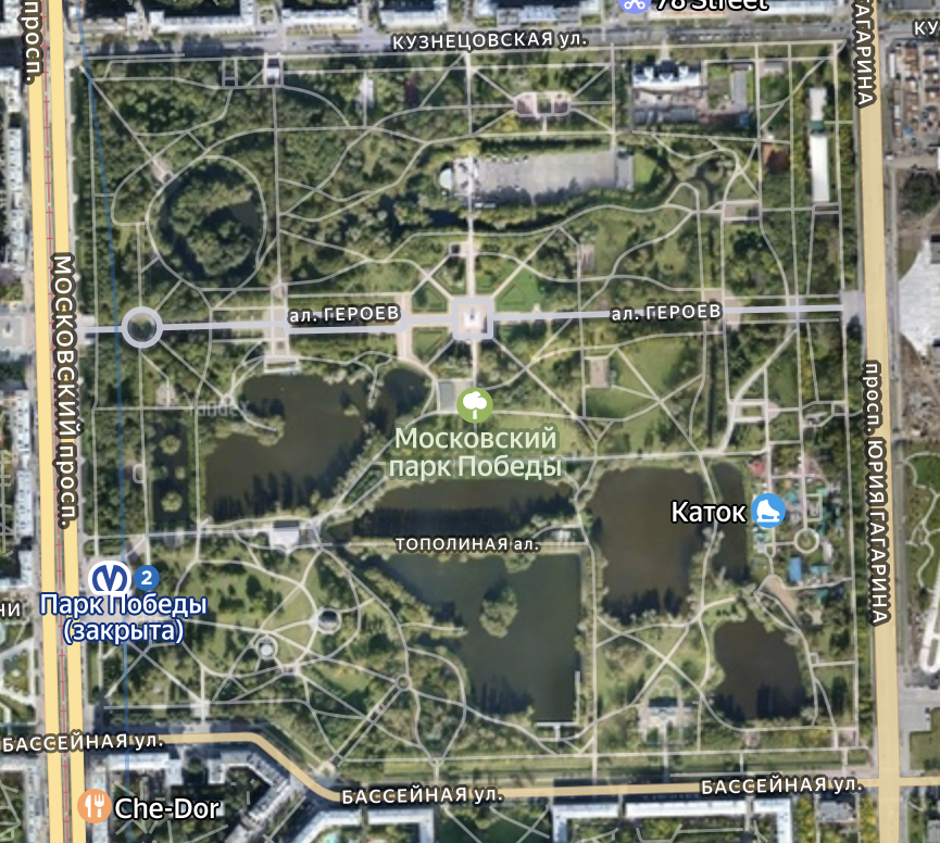 Станция метро Парк Победы временно закрыта на реконструкцию