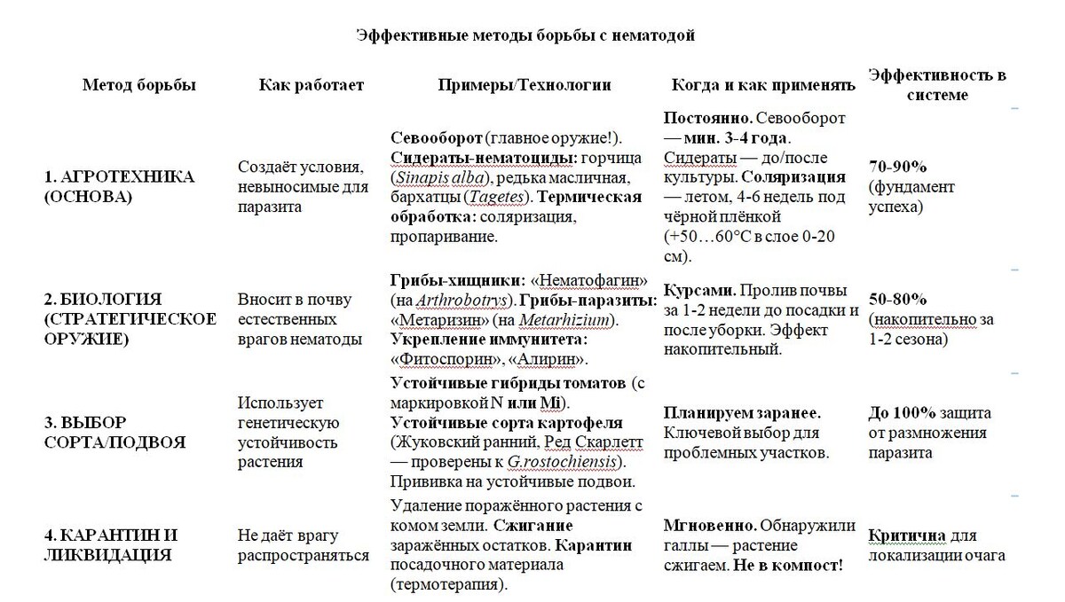 Таблица и фото Натальи Мироновой