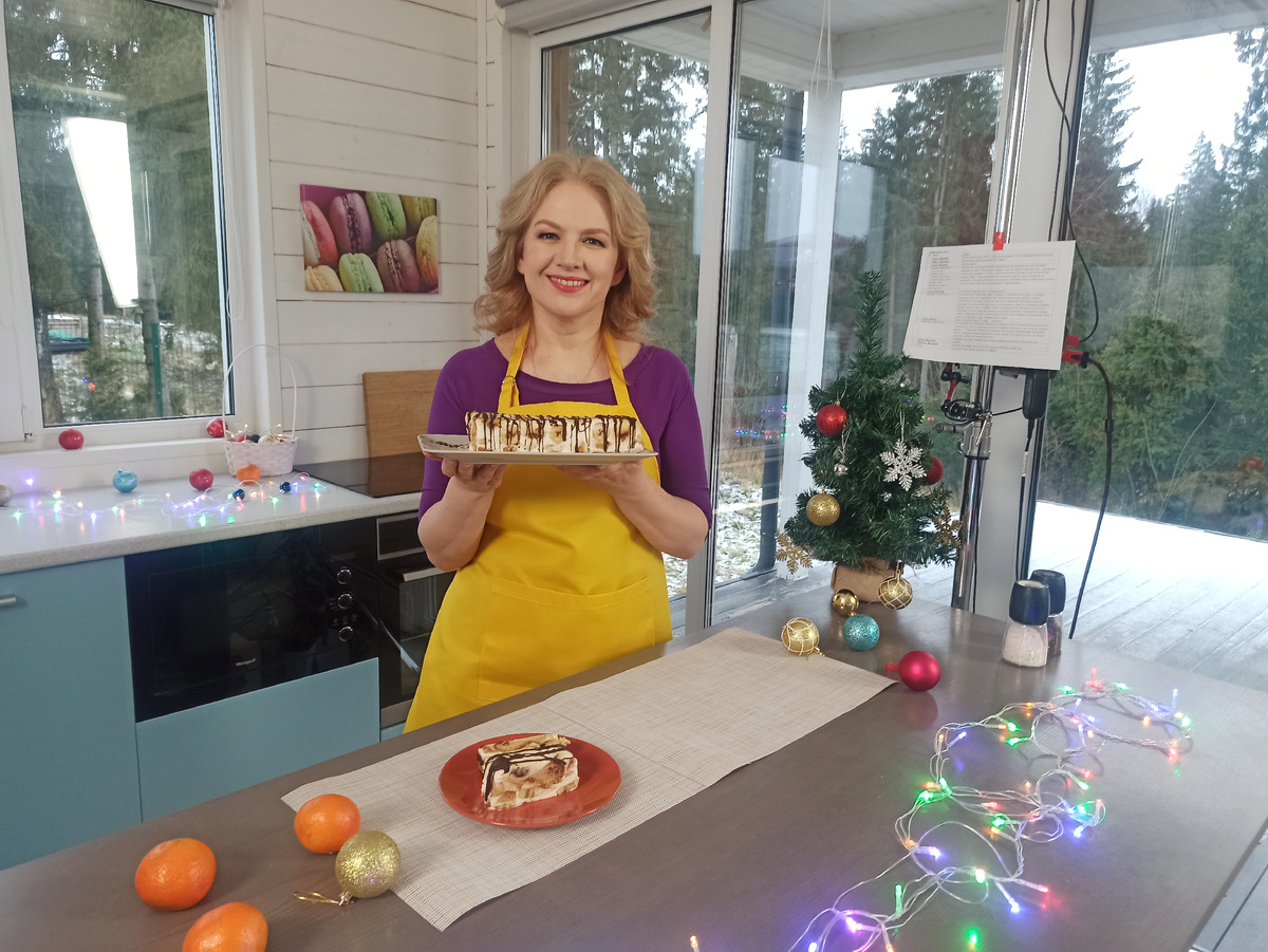 На съёмке рубрики "Кулинарный вызов" фотография из личного архива.