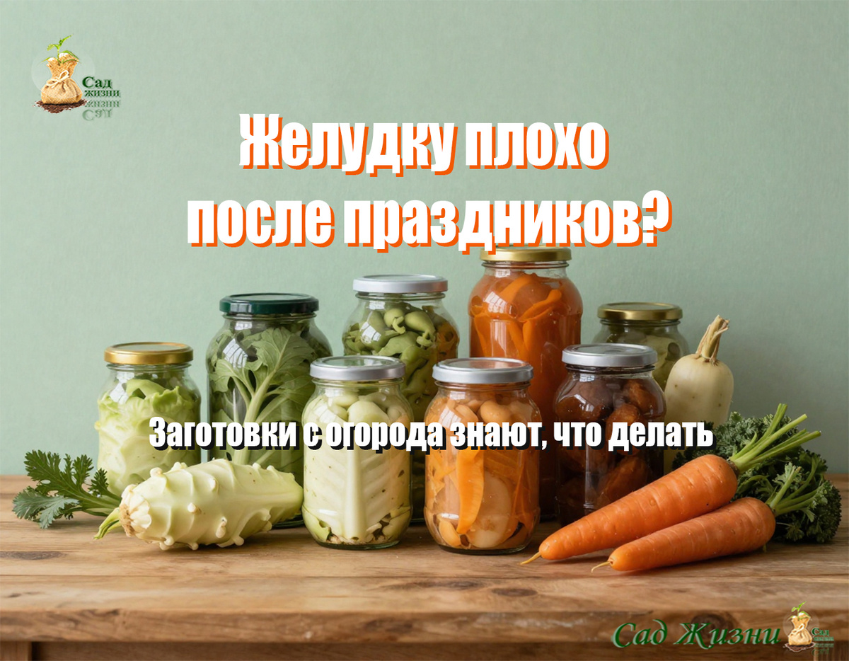 Заготовки с огорода знают, как помочь желудку