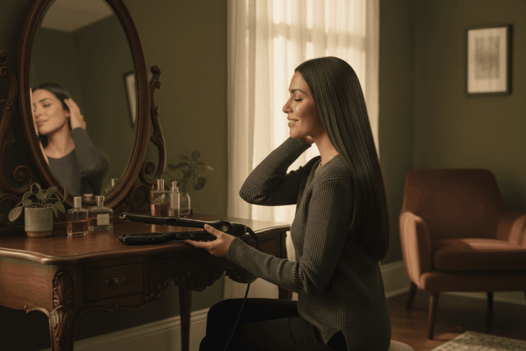    Выпрямитель с расческой против обычного: как добиться идеальной гладкости без пуха? TELZEN