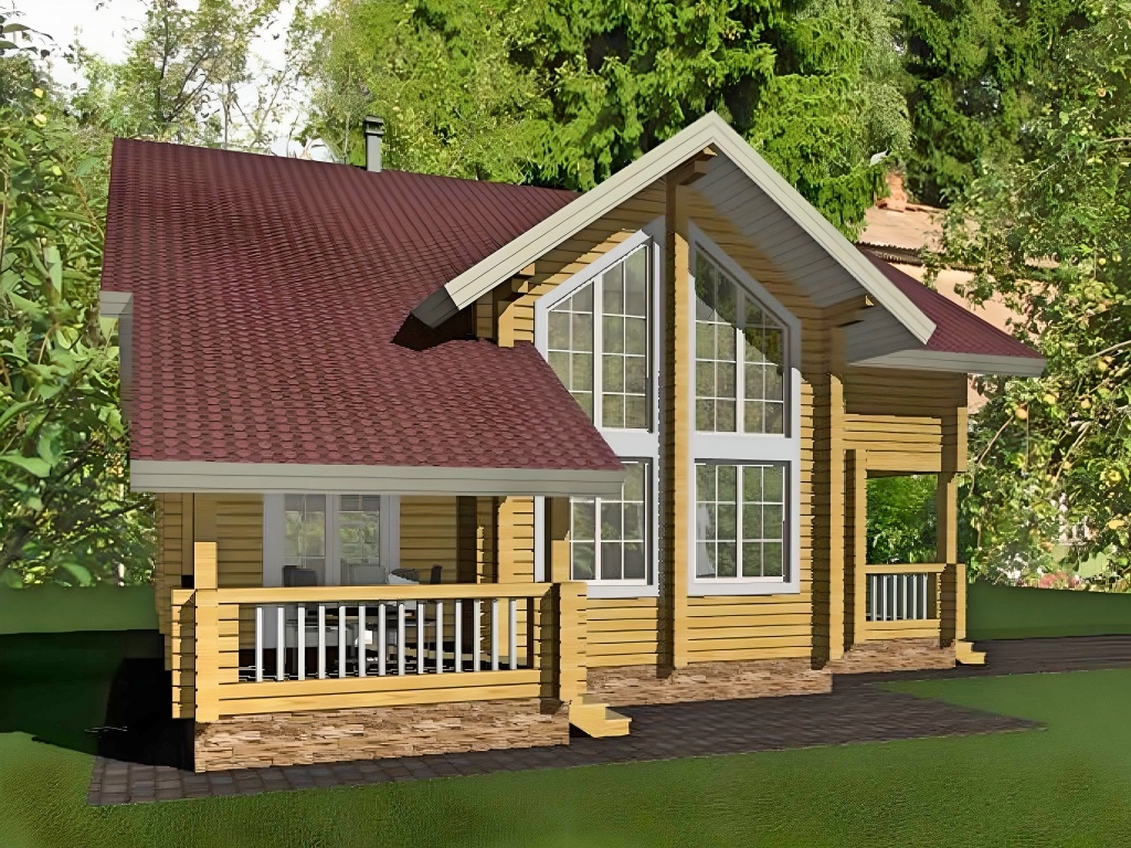 Проект дома из клееного бруса