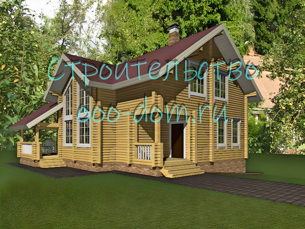 Проект дома из клееного бруса
