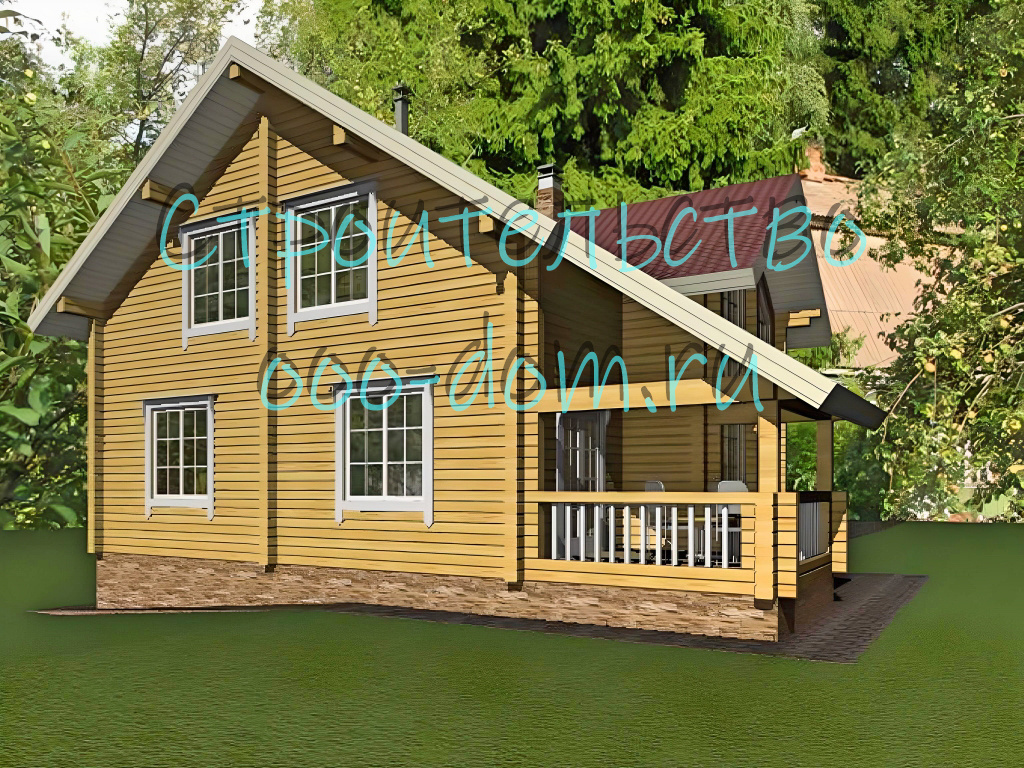 Проект дома из клееного бруса