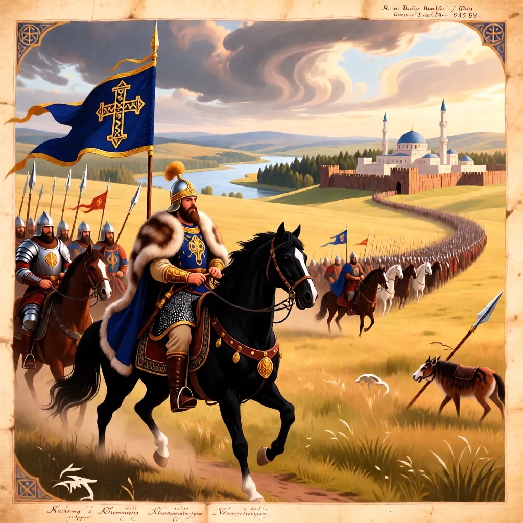 Поход князя Владимира на Волжскую Булгарию, по мнению Qwen chat 
