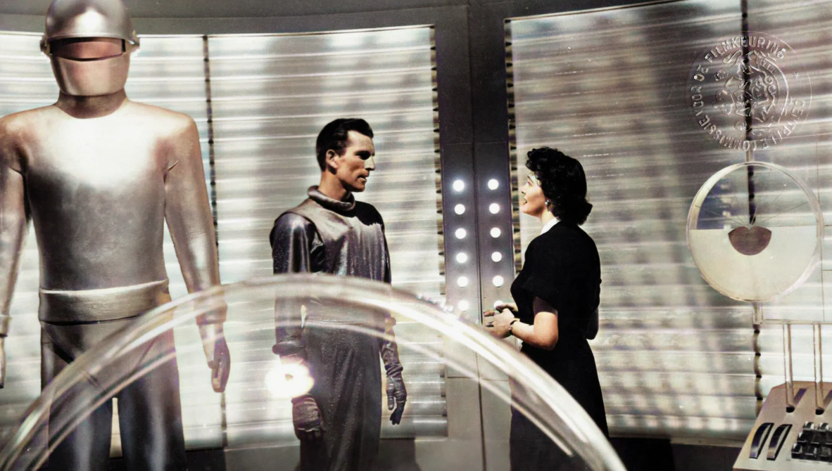 Кадр из фильма 1951 года "День, когда земля остановилась"