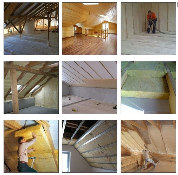 Утепление мансарды