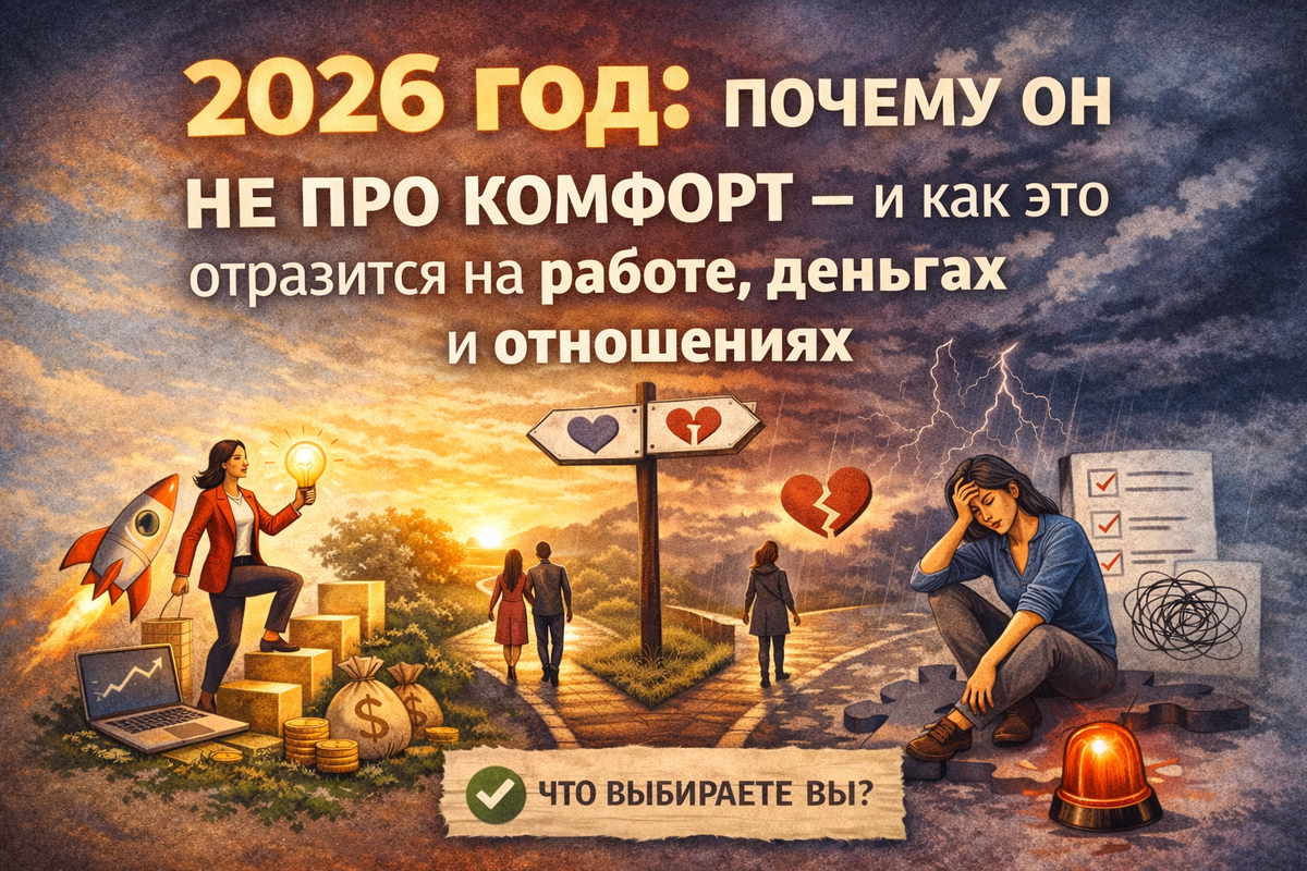 2026 год: почему он не про комфорт — и как это отразится на работе, деньгах и отношениях