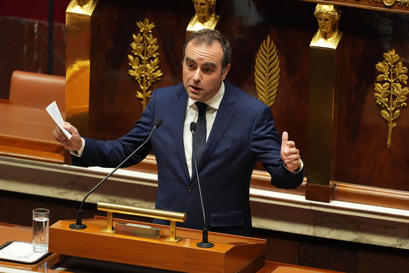     Премьер-министр Франции Себастьян Лекорню     
Фото: Thibault Camus / AP / TASS
