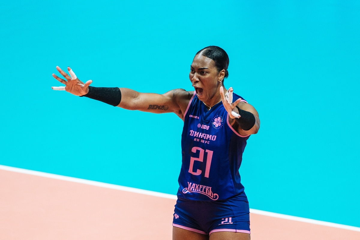 Доминиканская нападающая "Динамо-Ак Барс" с 13 тура лидирует в конкурсе за звание лучшего игрока чемпионата России по версии СМИ. Фото: волейбольный клуб "Динамо- Ак Барс"