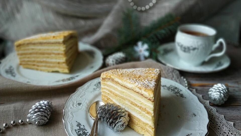 Домашний медовый торт