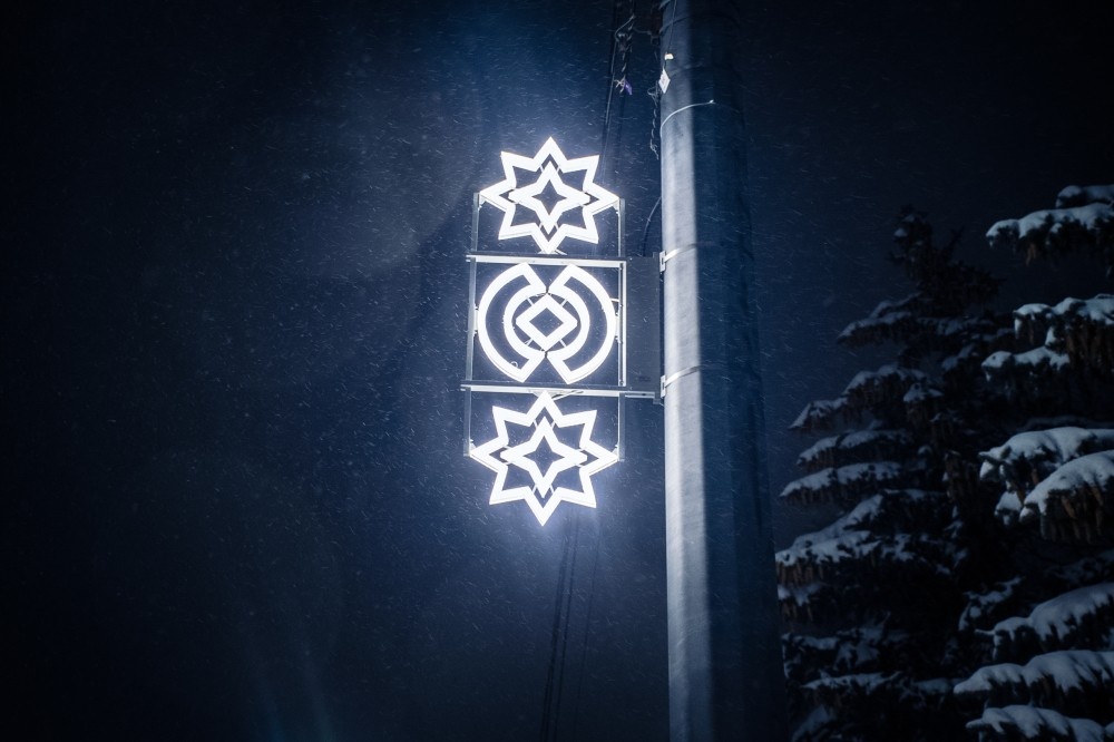    Иллюминацию с удмуртским орнаментом представили в Ижевске