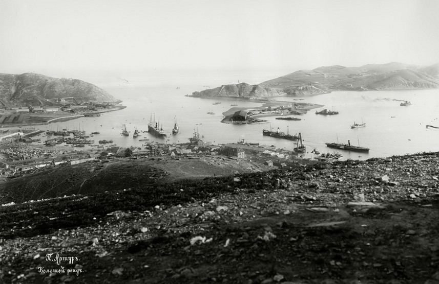 Вид на гавань Порт-Артур, 1902ой год. Из открытых источников
