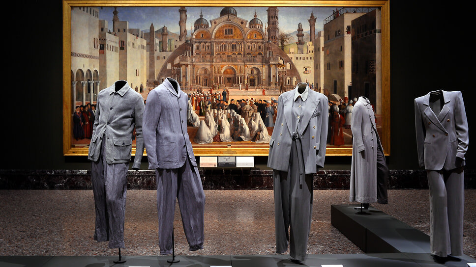 Экспозиция выставки «Giorgio Armani. Milano, per amore» в Pinacoteca di Brera в Милане.📷Фото: Roberto Serra - Iguana Press / WireImage