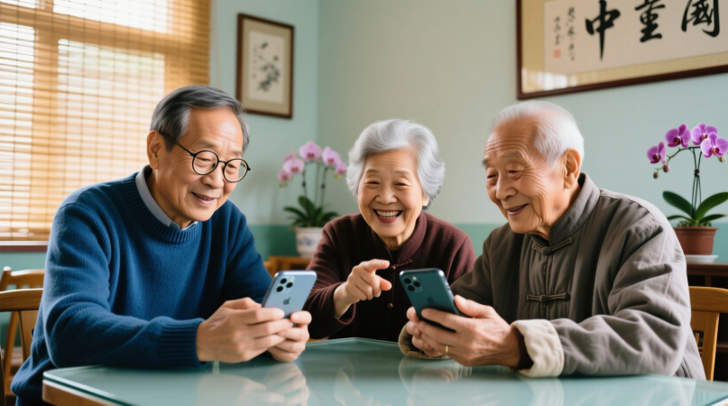 Как китайские пенсионеры осваивают смартфоны: цифровое пробуждение старшего поколения