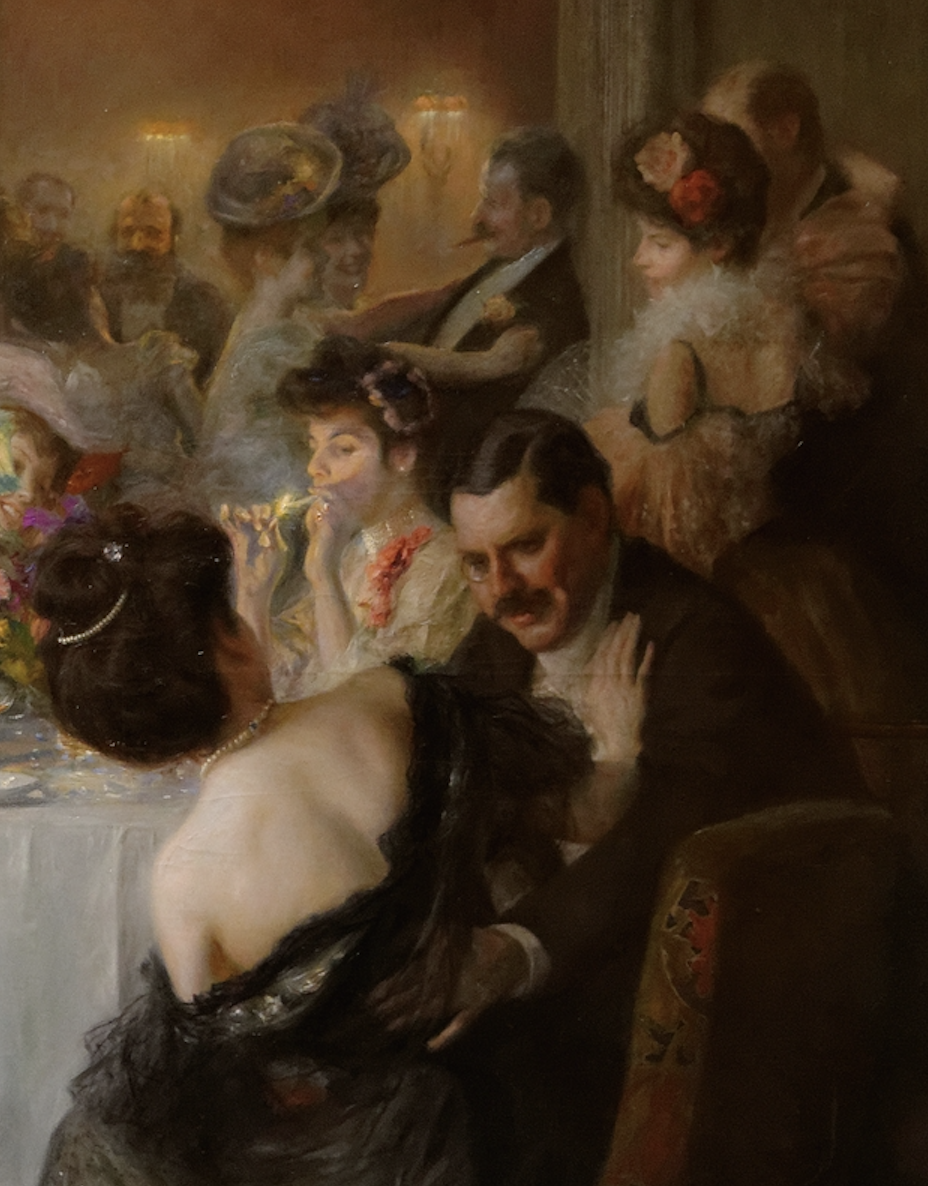 Фрагмент картины Джулиуса Леблана Стюарта "Искупление" 