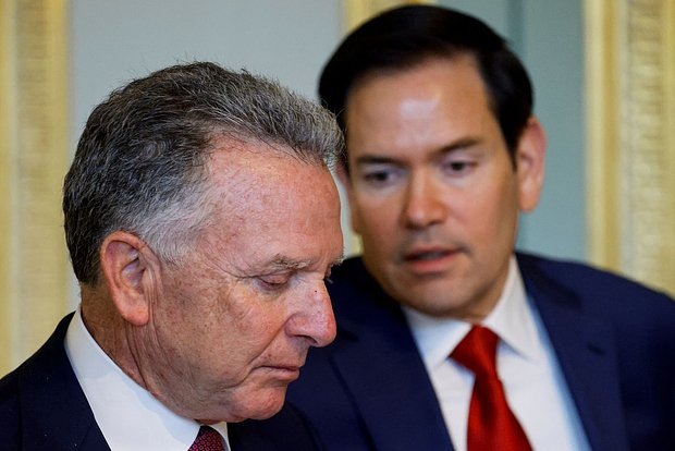    Уиткофф и Рубио. Фото: Ludovic Marin / Reuters