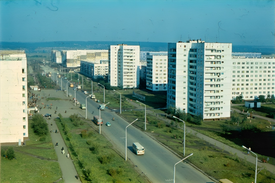 Новые районы панелек в 70-ых