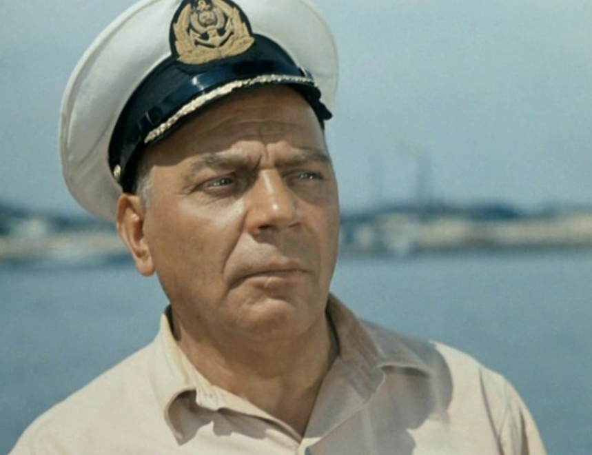 Алексей Грибов в фильме "Полосатый рейс"